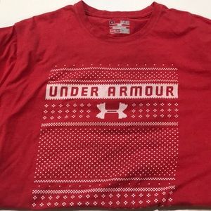 Under Armour ugly sweater themed t-shirt